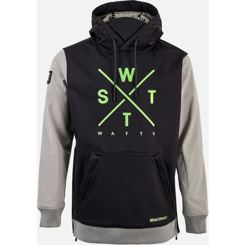 WATTS Orbital softshell ski jas lichtgrijs/groen, L