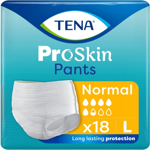 4x TENA Proskin Pants Normal L 18 stuks
