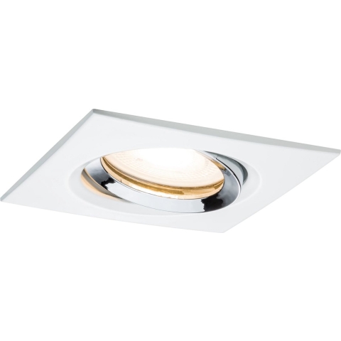 Paulmann Nova Inbouwlamp voor badkamer Set LED GU10 7 W IP65 Wit (mat), Chroom