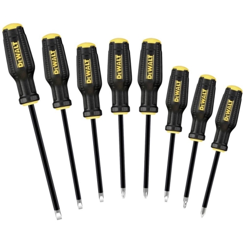 DEWALT Schroevendraaierset Universeel 8-delig Plat, PH, PZ