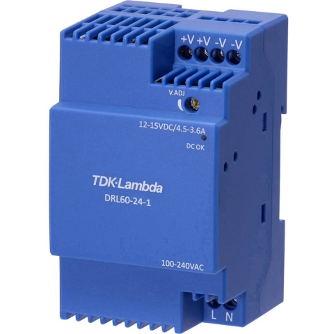 TDK-Lambda DRL60-12-1 DIN-rail netvoeding 12 V 4.5 A 54 W Inhoud: 1 stuk(s)