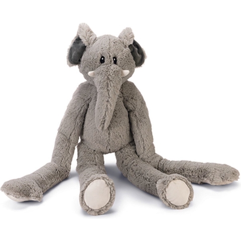 Beeztees XL Olifant James - Hondenspeelgoed - Pluche - Grijs - 80x29x15,5 cm