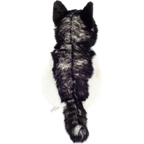 Knuffeldier hond Husky - zachte pluche stof - premium kwaliteit knuffels - grijs/wit - 30 cm -