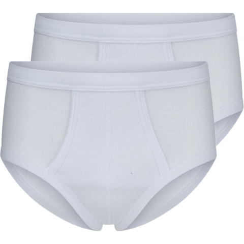 Grote maten Beeren heren slip ondergoed katoen wit klassiek 4-pack Maat 3XL -