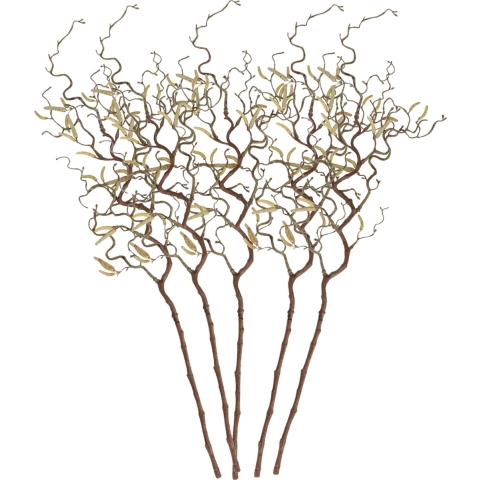Paastakken - 5x - kronkelhazelaar - kunststof - 66 cm -