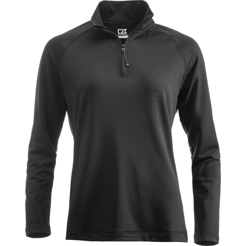 Cutter & Buck 358401 Coos Bay Half Zip Dames - Zwart - XXL