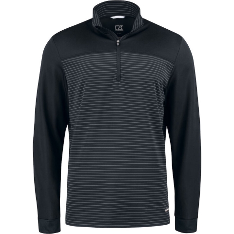 Cutter & Buck 358416 Traverse Half Zip Men - Zwart - S