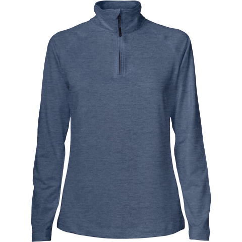 Cutter & Buck 358401 Coos Bay Half Zip Dames - Leisteen Blauw Melange - M