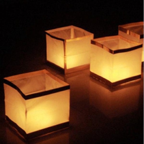 20x stuks Water lampionnen 15 cm -
