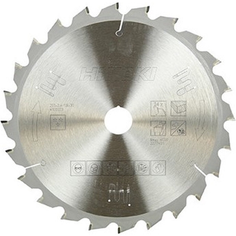 Hikoki Accessoires Cirkelzaagblad voor hout 255 x 30 x 1,8 mm, 24 tanden - 4100023