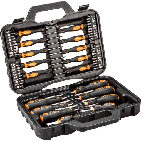 Neo Schroevendraaierset | 58 delig in koffer - 6460198