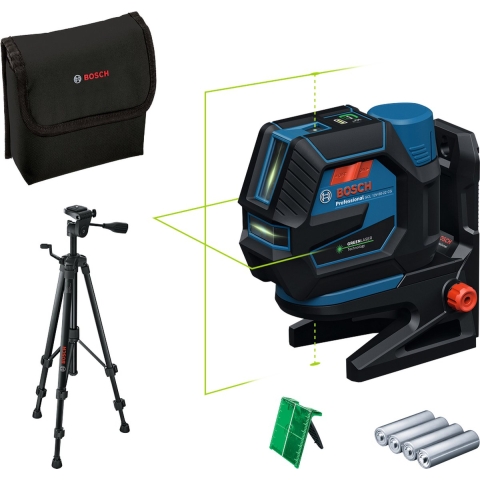 Bosch GCL 12V-50-22 CG 12V Accu Kruislijnlaser In Tas + Statief (inclusief Batterijen)