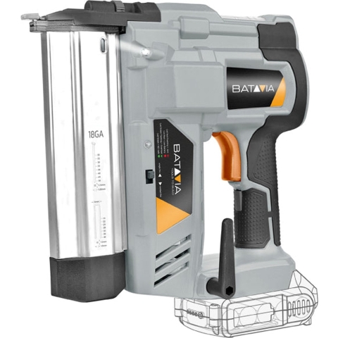 Batavia Accu 18V   Tacker nietjes-en spijkerpistool Incl. 4.0 Ah Li-ion Accu / 2.4 Ah Oplader Maxxpack