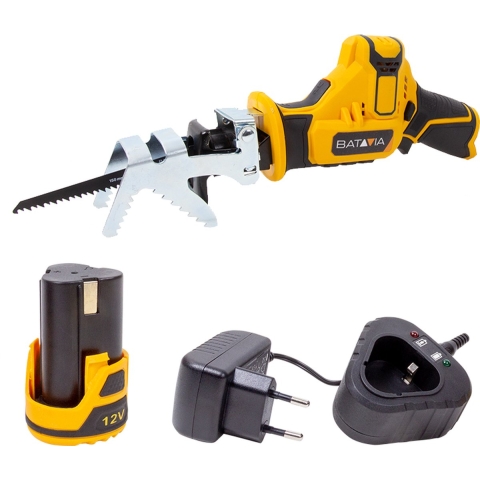 Batavia Accu 12V   Reciprozaag Incl. 2.0 Ah Li-ion Accu / 0.4 Ah Oplader Fixxpack