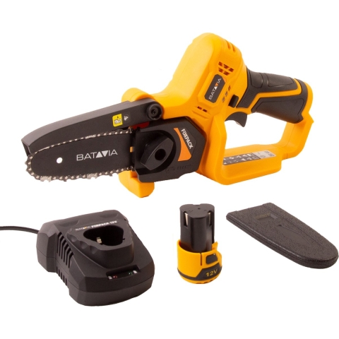 Batavia Accu 12V   Mini kettingzaag Nexxsaw® set Incl. 2.0 Accu / 2.4 Ah Oplader Fixxpack