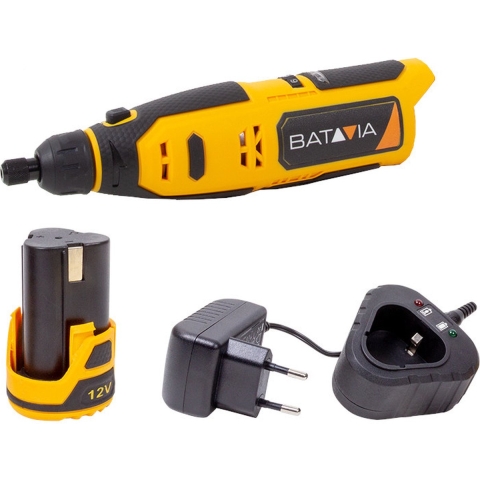 Batavia Accu 12V   Roterend Multitool Incl. 2.0 Ah Li-ion Accu / 0.4 Ah Oplader Fixxpack
