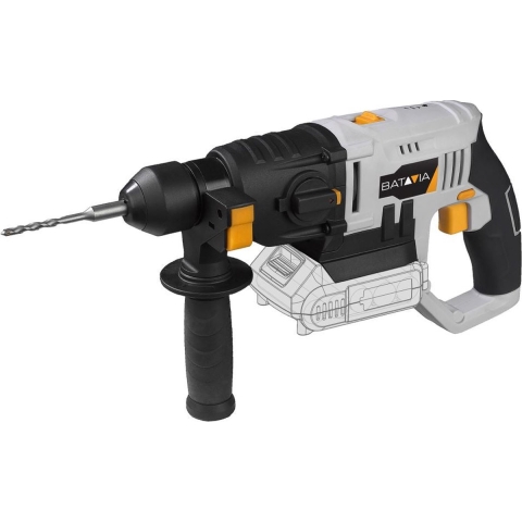 Batavia Accu 18V   Boorhamer SDS+ Incl. 2.4 Ah Oplader Maxxpack
