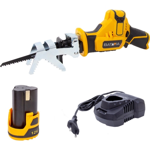 Batavia Accu 12V   Reciprozaag Incl. 2.0 Ah Li-ion Accu / 2.4 Ah Oplader Fixxpack
