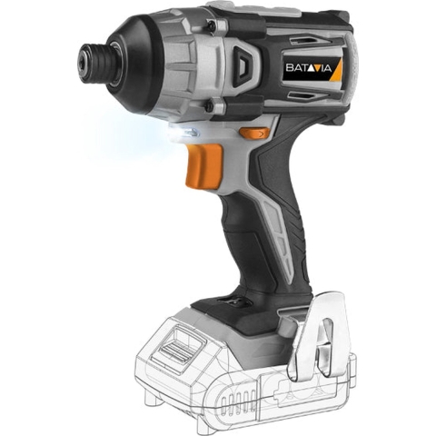 Batavia Accu 18V   Slagschroevendraaier Brushless Incl. 2.0 Ah Li-ion Accu Maxxpack