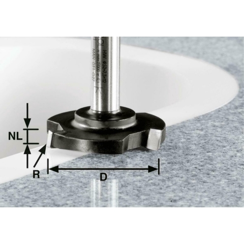 Festool Accessoires HW D 52/R1ss S12 Vlakfrees | 492701