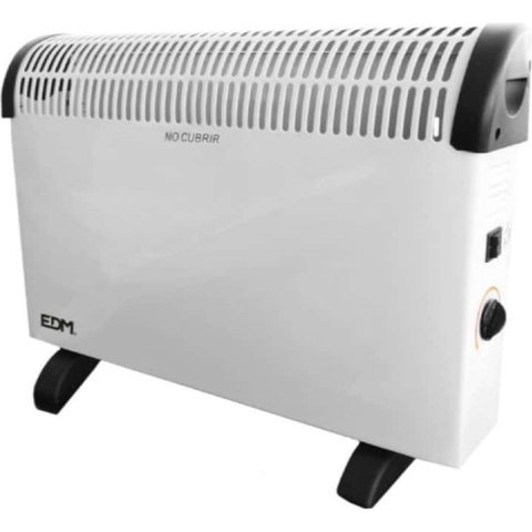 EDM Convectorkachel 2000W wit met thermostaat - 8676033