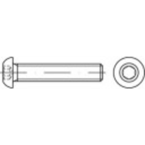 TOOLCRAFT 1067863 Lenskopschroeven M8 40 mm Binnenzeskant (inbus) RVS A2 200 stuk(s)