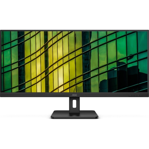 AOC Essential-line U34E2M LED-monitor Energielabel F (A - G) 86.4 cm (34 inch) 3440 x 1440 Pixel 21:9 4 ms HDMI, DisplayPort, Audio-Line-out VA LED