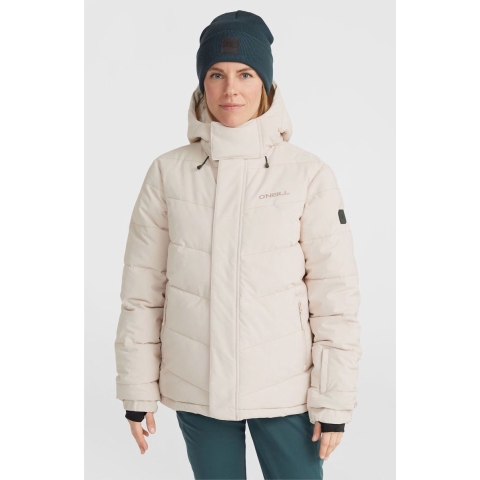 O'Neill Z.E.N. Puffer Hybrid ski jas dames beige, M / beige