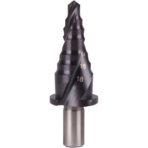 RUKO 101068F-1 Getrapte boor 6 - 18 mm HSS Gezamenlijke lengte 68 mm 3 vlakken schacht 1 stuk(s)