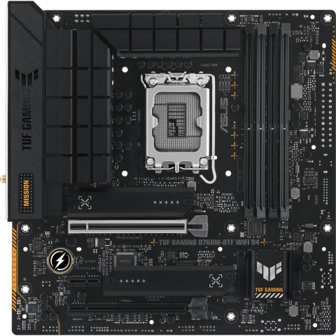 Asus TUF GAMING B760M-BTF WIFI D4 Moederbord Socket Intel 1700 Vormfactor Micro-ATX Moederbord chipset Intel® B760