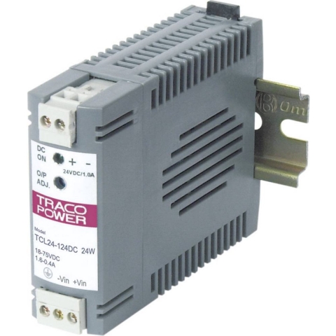 TracoPower TCL 024-105DC DIN-rail netvoeding 5 V/DC 5 A 24 W Aantal uitgangen: 1 x Inhoud: 1 stuk(s)