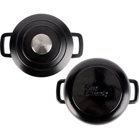 Cosy & Trendy Braadpan Fontestic Gietijzer Black Ø 20 cm / 2.7 Liter - Geëmailleerd