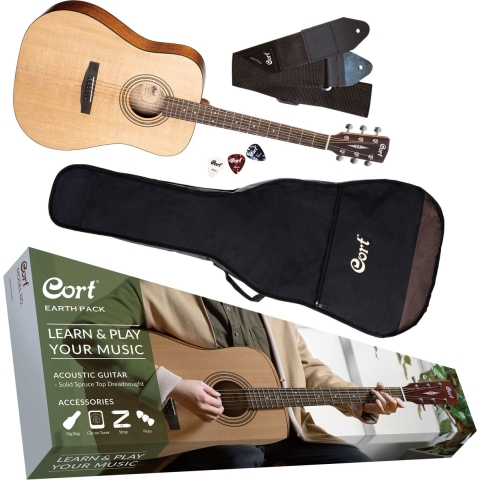 Cort Earth 60 - Natural Open Pore Starterpack