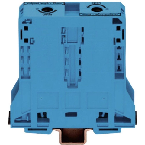 WAGO 285-194 Doorgangsklem 25 mm Spanveer Toewijzing: N Blauw 1 stuk(s)