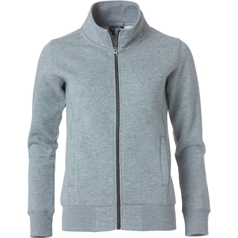 Clique 021049 Classic Cardigan Ladies - Grijsmelange - XL
