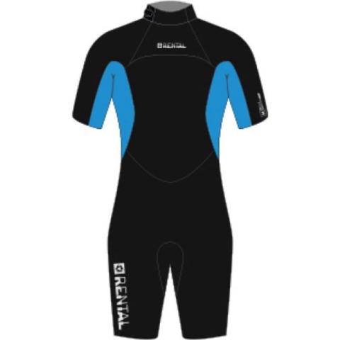 Magic Marine Rental Shorty 3/2mm 3/2mm Bzip Flatlock unisex wetsuit