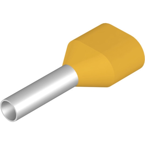 Weidmüller 9018530000 Dubbele adereindhulzen 1 mm² Deels geïsoleerd Geel 500 stuk(s)