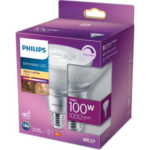 Philips LED Reflektor Dimbaar 100W E27 Warm Wit