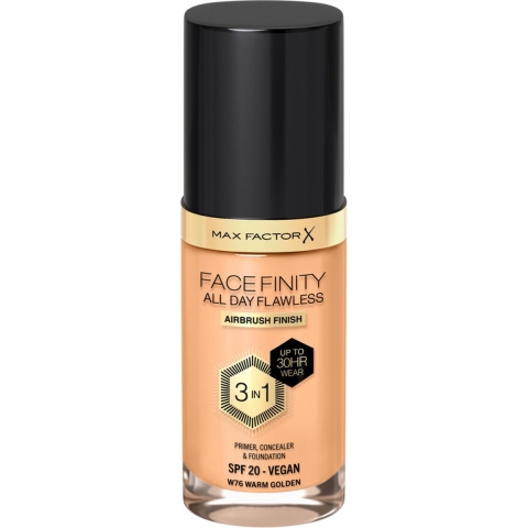 2x Max Factor Facefinity All Day Flawless Foundation W76 Warm Golden 34 ml