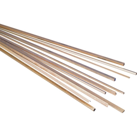 Messing Vierhoekig Profiel (l x b x h) 200 x 30 x 30 mm 1 stuk(s)