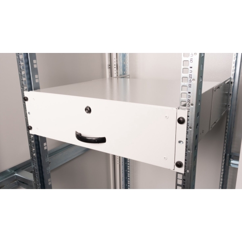 ROLINE 19-inch toetsenbordlade 3 U, 400mm diep afsluitbaar grijs