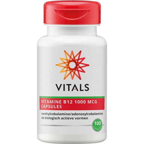 gratis verzending: 2x Vitals B12 1000 Mcg 100 capsules