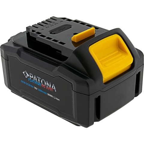 Accu 18V voor Dewalt XR serie - model DCB184 - met USB-C PD65W in- en output - 5000mAh