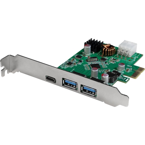 LogiLink PC0090 2 + 1 poorten USB 3.2 Gen 1-controllerkaart USB-C, USB-A PCIe