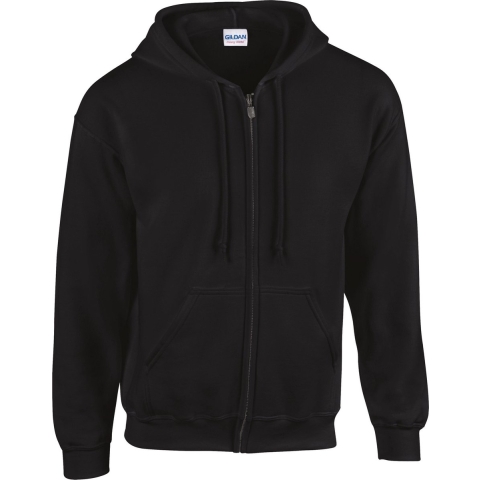 Gildan G18600 Heavy Blend™ Adult Full Zip Hooded Sweatshirt - Black - S