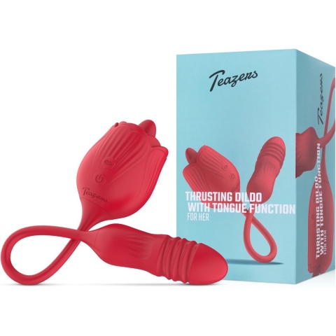 Easytoys Clitoris Vibrator met Stotende Dildo The Rose