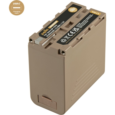 Jupio NP-F970 Ultra C 10050mAh voor Sony | USB-C Input