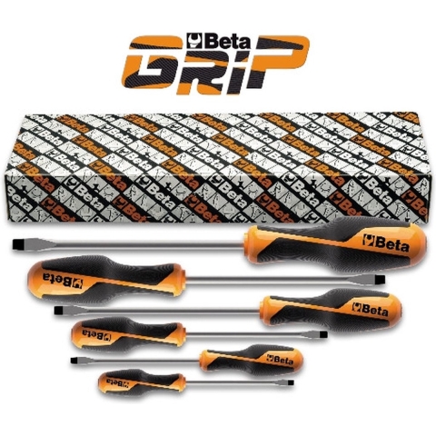 Beta 6-delig set schroevendraaiers voor sleufschroeven (art. 1260) 1260/S6 - 012600306