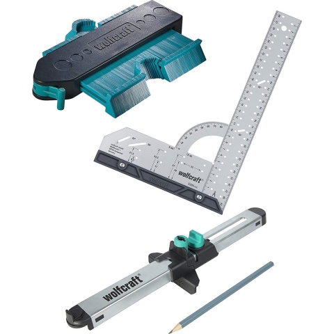 Wolfcraft Gereedschapsset | Voor het inpassen van laminaat- en designvloeren | 1 set - 6976000