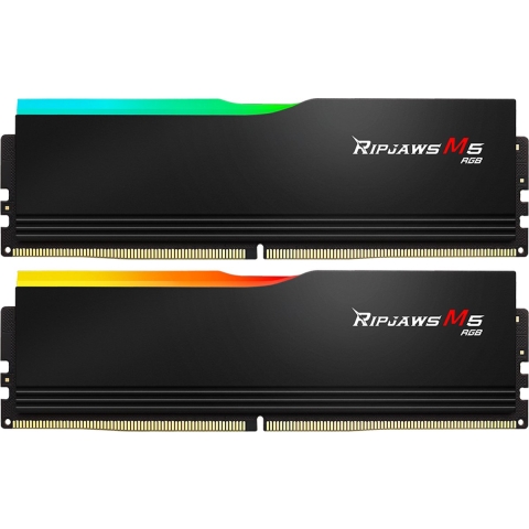 G.Skill Ripjaws M5 RGB Werkgeheugenset voor PC Retail DDR5 96 GB 2 x 48 GB Non-ECC 5600 MHz 288-pins DIMM CL40 F5-5600J4040D48GX2-RM5RK